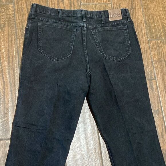 VTG,Lee Dark Denim Trousers 💯 Cotton Men’s Jeans Size 40 X 32 - Picture 3 of 10